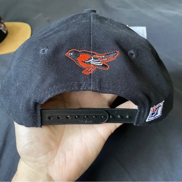 VTG 90s Baltimore Orioles The Game MLB Adjustable Snapback Cap Hat Rare HTF - Picture 3 of 3